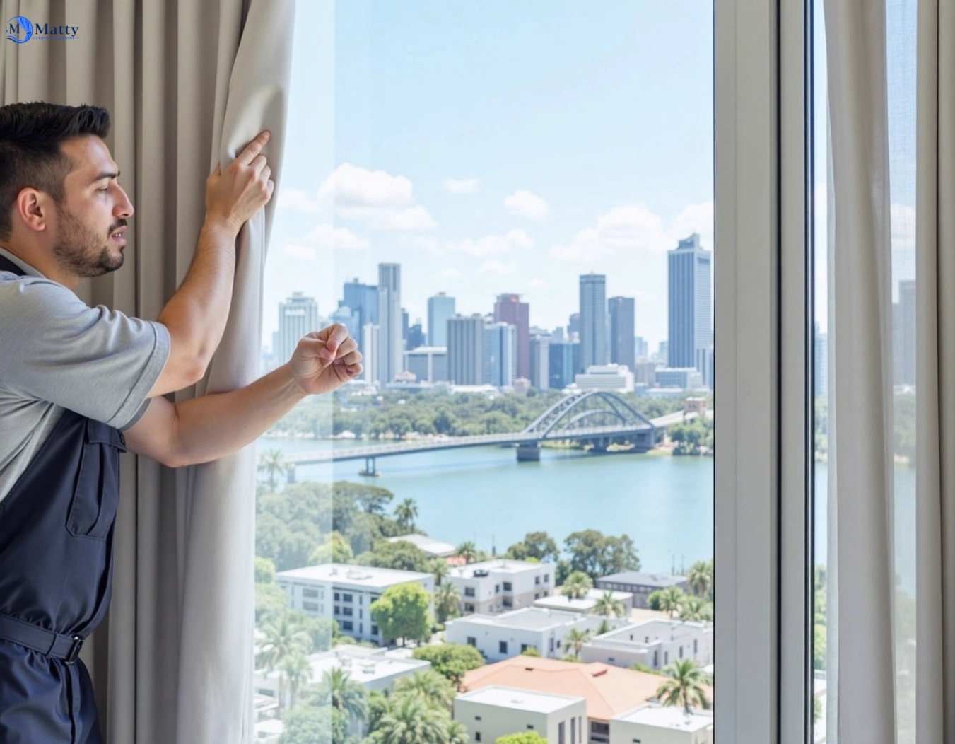 Professional curtain steam cleaning service allawah-nsw QLD by Matty Curtain Cleaning