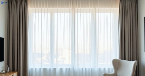 Freshly steam cleaned curtains in allawah-nsw QLD
